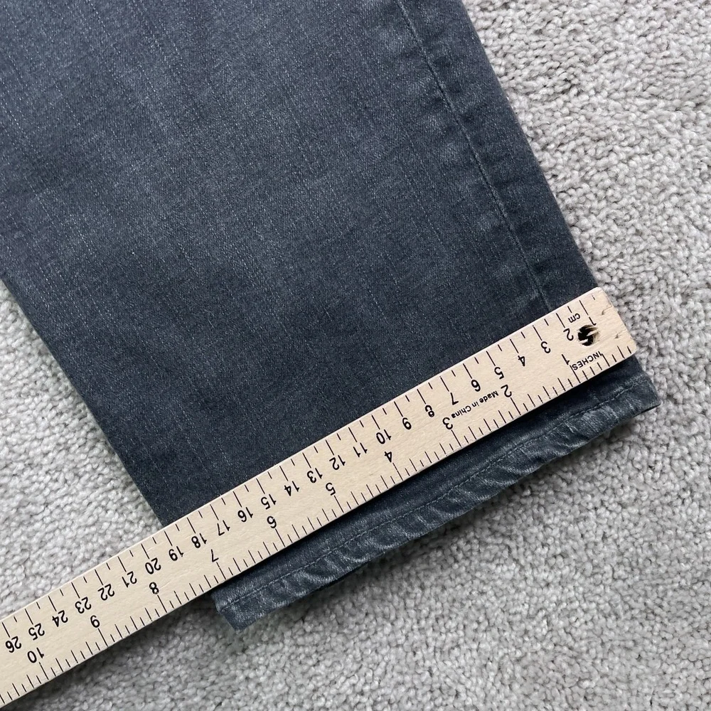 Banana Republic Jeans Mens 36x32 Gray‎ Black Slim Rapid Movement Denim Stretch